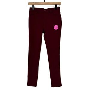 The Children’s Place Big Girl’s Size 12 Rubine Red Ponte Knit Pull On Jeggings